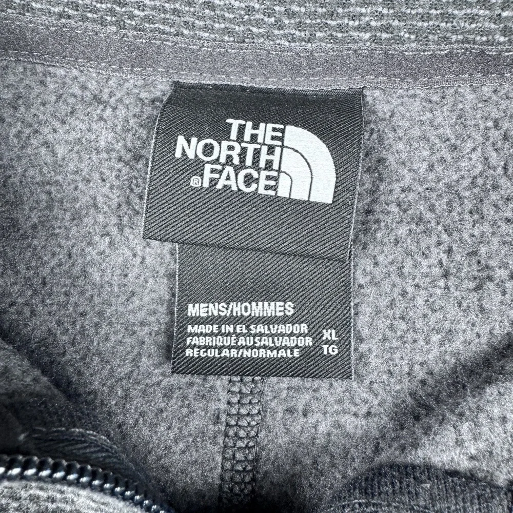 NWT The Northface Textured Cap Rock 1/4 Zip Pullover Men XL Gray Sweater Gorp